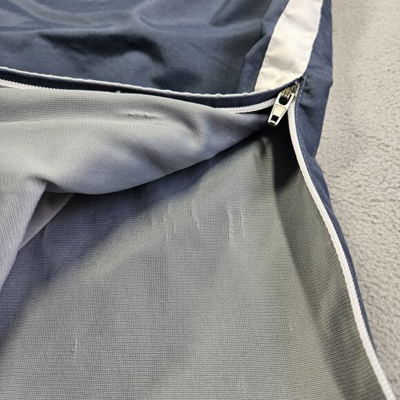 Vintage Nike Track Pants Womens Medium Blue Warm Up Lined Swoosh Sportswear Y2K - Picture 5 of 15